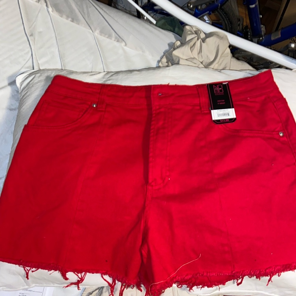 Brand new No Boundaries Red shorts